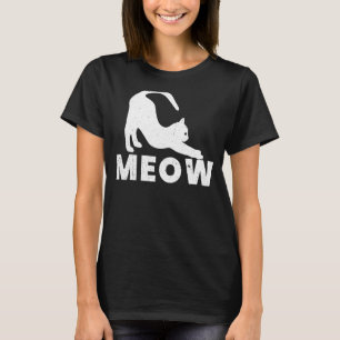 Meow Cat Cats Hausbesitzer Grafik T-Shirt