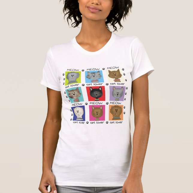 Meow Cat Lover Tshirts und Geschenke (Vorderseite)