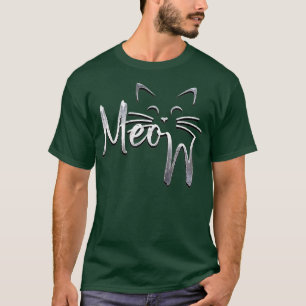 Meow Cat Mama Vater Geschenke, Katze Geschenke Kat T-Shirt