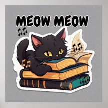 Meow Cat Reading Book