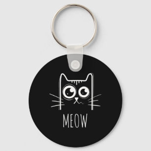 Meow Cat Shirt Meow Kitty Niedlich Cats Mama und C Schlüsselanhänger