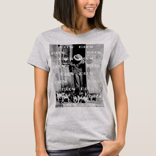 Meow Cat T - Shirt (Vorderseite)