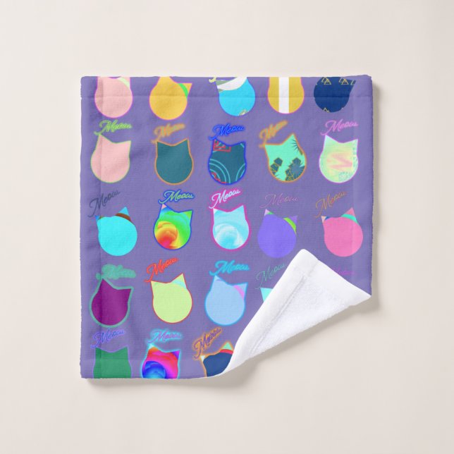 Meow Cat Wash Tuch (Waschlappen)