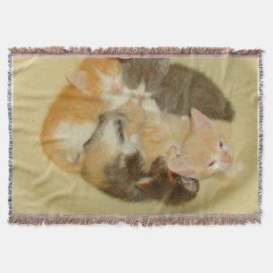 Meow Cats 4 Throw Blanket Decke
