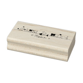 Meow Cats und Fishbone Gummistempel
