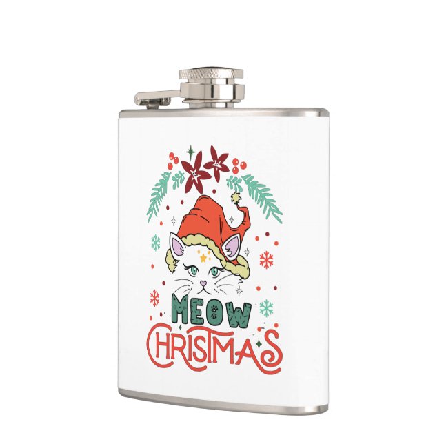 Meow Christmas Flachmann (Links)