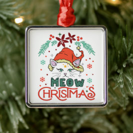 Meow Christmas Ornament Aus Metall