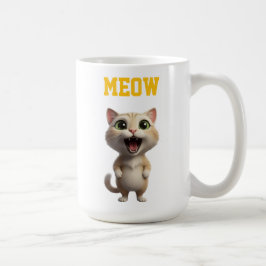 Meow Cute Cat Mug