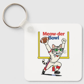 Meow-der Bowl Champion Katzenfußball  Schlüsselanhänger