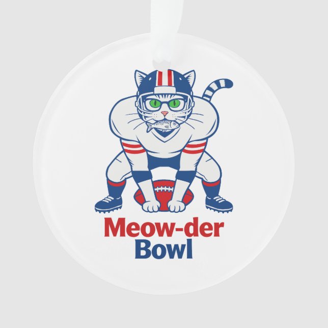Meow-der Bowl  Ornament (Vorderseite)
