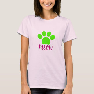 Meow Design T Shirts for Women - Mode/Trending