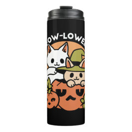 Meow - Festivals Halloween Cat Design Thermosbecher