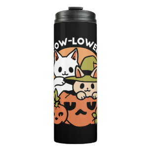 Meow - Festivals Halloween Cat Design Thermosbecher