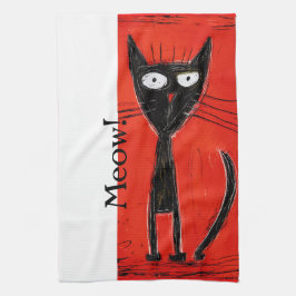Meow Geschirrtuch