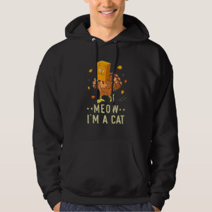 Meow Ich bin ein Cat Funny Erntedank Joke Türkei F Hoodie