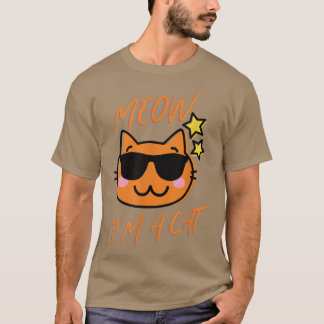 Meow Ich bin ein Cat-Shirt für Frauen Männer Kinde T-Shirt