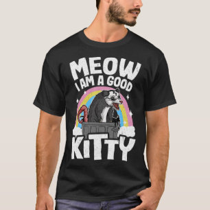 Meow Ich bin ein guter Kitty Opossum Jokes Meme Po T-Shirt