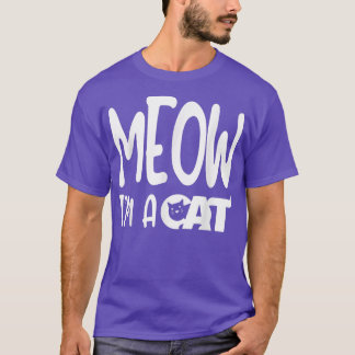 Meow I'm A Cat Halloween T-Shirt Anzug