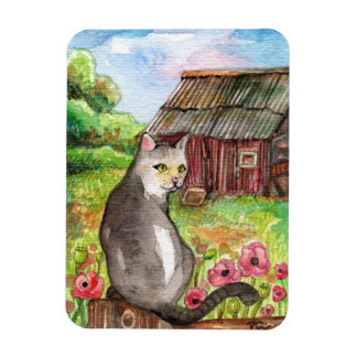Meow in der Scheune Magnet