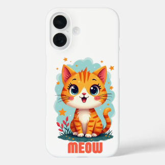 Meow iPhone 16 Case-Mate - Spielerischer Schutz iPhone 16 Hülle