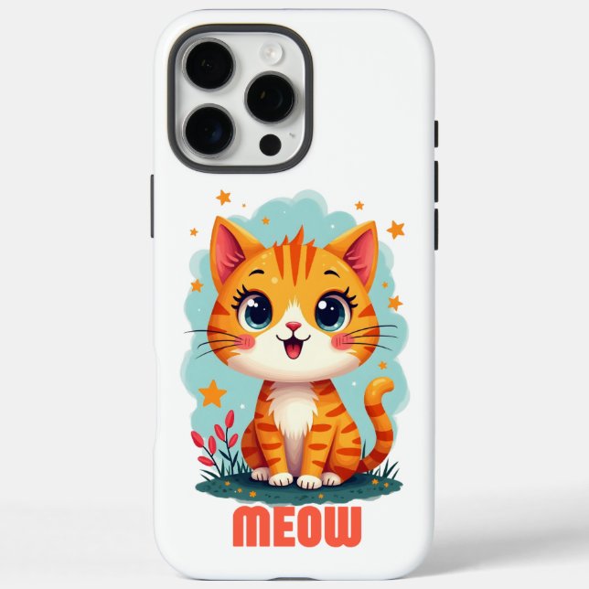 Meow iPhone 16 Pro Max Case-Mate iPhone 16 Pro Max Hülle (Rückseite)