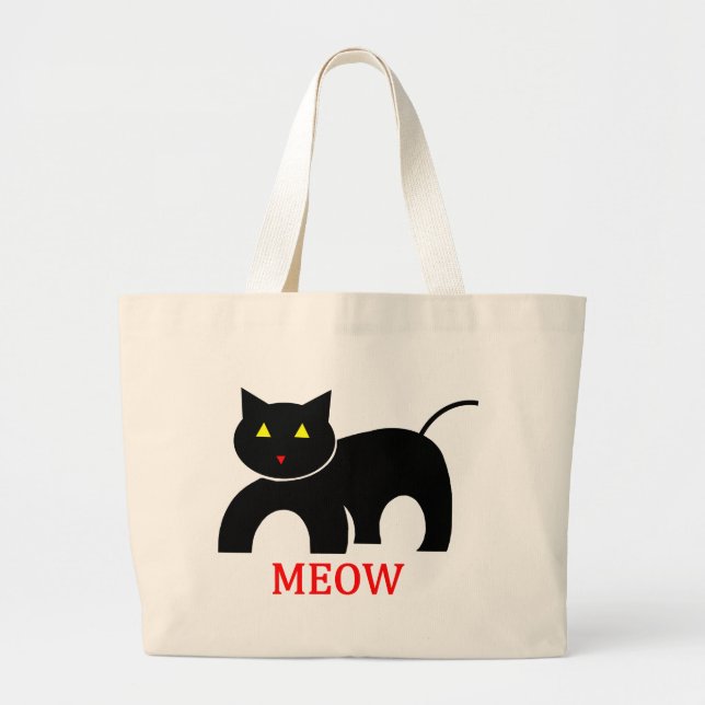 Meow Jumbo Stoffbeutel (Vorne)