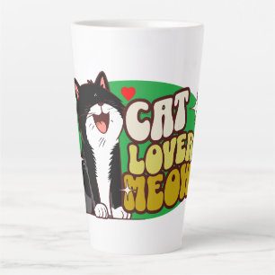Meow Katzenliebhaber - schwarze Katze Milchtasse
