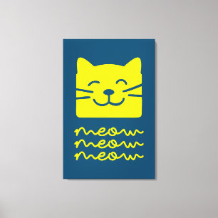 Meow Leinwanddruck