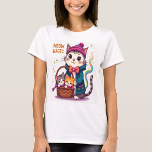 Meow Magic - Niedlich und Spielend Katzen-Inspirie T-Shirt
