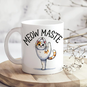 "Meow Maste" Funny Cat Lover Kaffeetasse