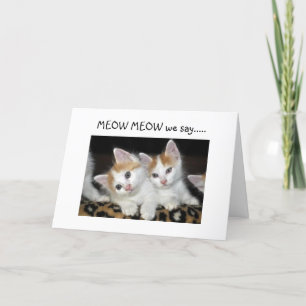 MEOW MEOW "50" SIEHT FANTASTISCH AUF "YOU" AUS KARTE