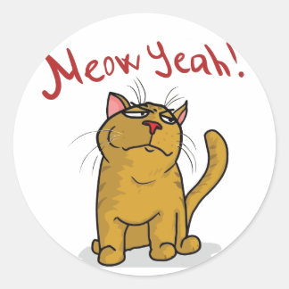 Meow Ouais - Stickers ronds