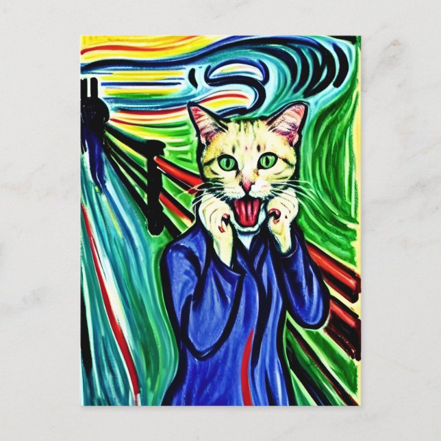 Meow Postcard Postkarte (Vorderseite)