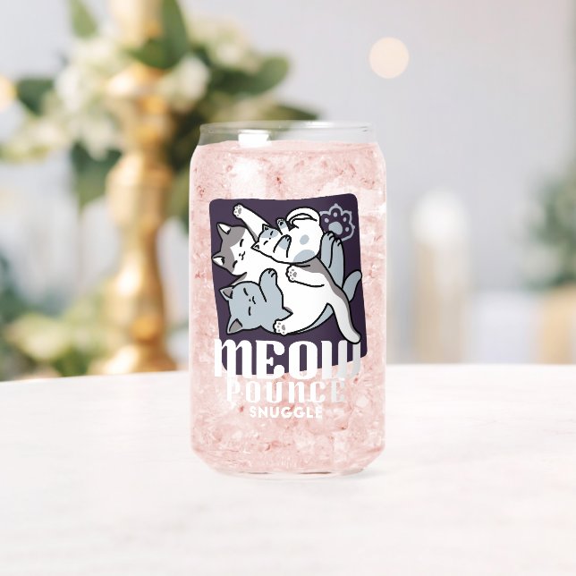 Meow Pounce Snuggle - Niedliche schlafende Katzen Dosenglas (Insitu (Hochzeit))