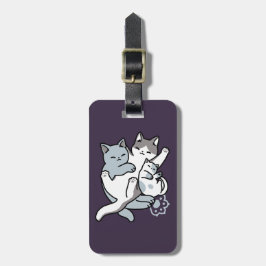 Meow Pounce Snuggle - Niedliche schlafende Katzen Gepäckanhänger