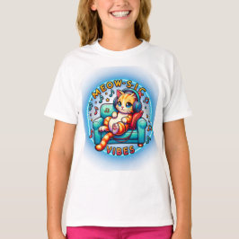 Meow-sic Vibes Cat Musik hören T-Shirt