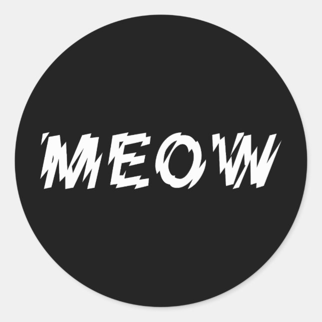 MEOW STICKERS (Vorderseite)