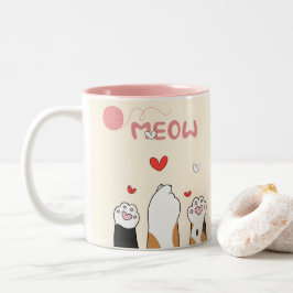 Meow-Tasse Zweifarbige Tasse