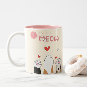 Meow-Tasse Zweifarbige Tasse