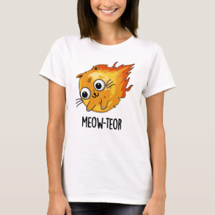 Meow-teor Funny Meteor Pun T-Shirt
