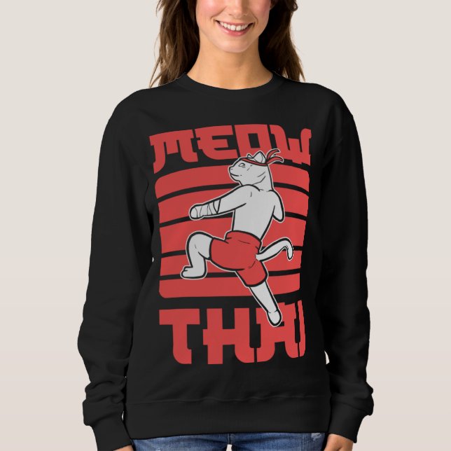 Meow Thai Muay Thai Fighter Sweatshirt (Vorderseite)