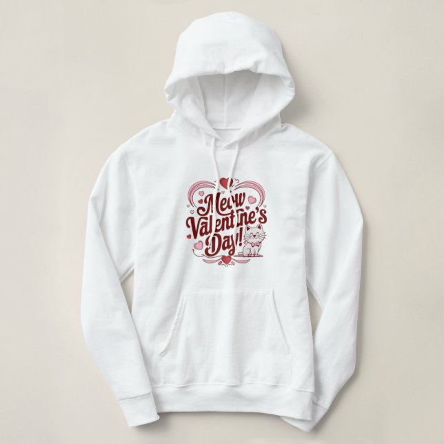 Meow Valentine Hoodie (Design vorne)