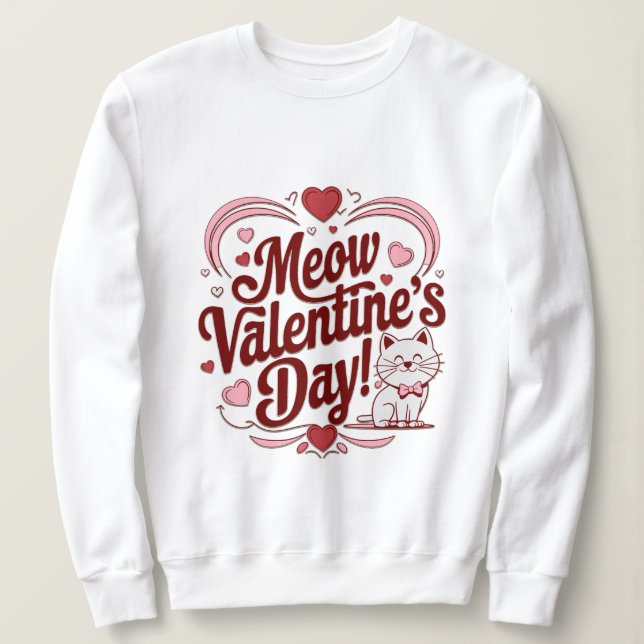 Meow Valentine Sweatshirt (Design vorne)