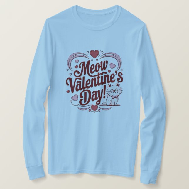 Meow Valentine T-Shirt (Design vorne)