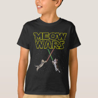 Meow Wars Cat Shirt Funny Gips für Katzen Liebhabe