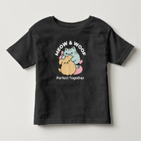Meow & Woof perfekt zusammen - Niedliche Katze und