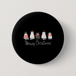 Meowa Catmas Weihnachten Weihnachten Niedliche Kat Button