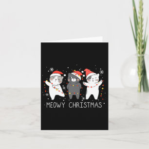 Meowa Catmas Weihnachten Weihnachten Niedliche Kat Karte