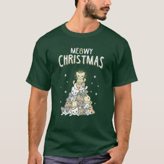 Meowa Weihnachten Weihnachten Weihnachten Weihnach T-Shirt