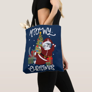 MeowChristmas Niedlich Funny Cat Lover Tasche